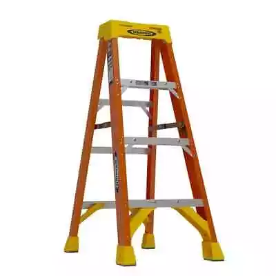 Werner 4 Ft. Fiberglass Step Ladder 300 Lb. Load Capacity Type IA Duty Rating • $115.97