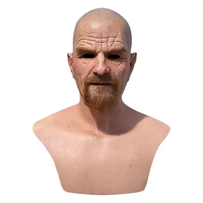 Breaking Bad Walter White Heisenberg Latex Costume Halloween Mask Cosplay Props • $38.65