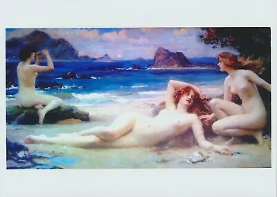 Art Henrietta Rae Print Nude Women Mermaid SIRENS Of The SEA Horn Music • $1.58