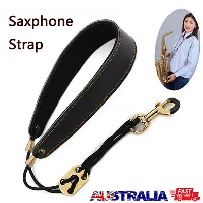 $9.59 • Buy Leather Padded Saxophone Neck Strap Soprano Tenor Alto Baritone Sax Clarinet
