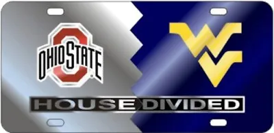 Ohio State / WVU HOUSE DIVIDED License Plate / Car Tag • $29.95