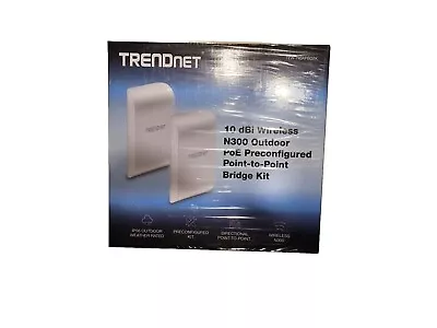 TRENDnet Wireless Outdoor PoE Point-to-Point Bridge 10dBi N300 TEW-740APBO2K  • $150