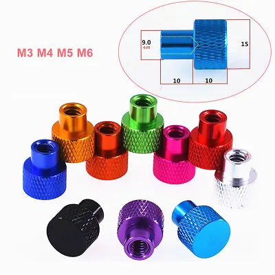 M3 M4 M5 M6 Aluminium Alloy Knurled Thumb Nuts Blind Hole Hand Grip Knobs Nut • $2.39