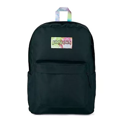 JanSport Superbreak Plus 26L Touch Of Tie Dye Unisex Black Backpack JS0A4QUE7V9 • £49.99