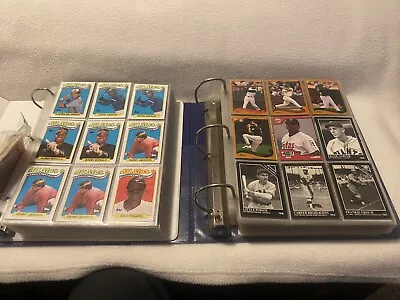 80’s And 90’s Vintage Baseball Card Collection Lot Binder (Over 1800 Cards) • $50