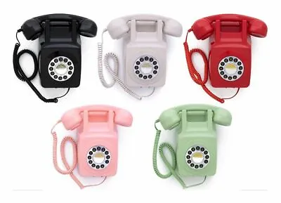 Retro Wall Phone 746 Push Button Vintage Style Corded Telephone Wall Mounted • £44.99