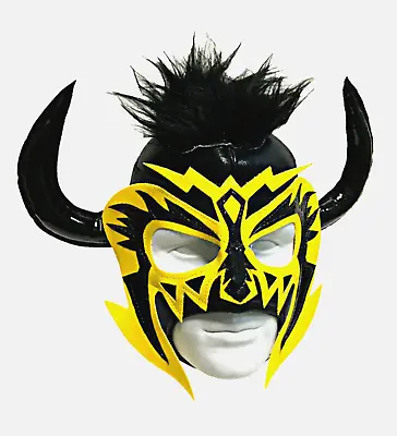 PSICOSIS  (pro-fit) Lucha Libre Mexican Wrestling Luchador Costume Mask - Yellow • $19.99