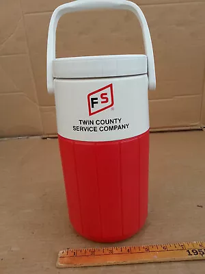 Vintage FS FEED/SEED Coleman 2 Qt 1/2 Gallon Water Jug Thermos Insulated Cooler • $9.95