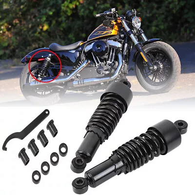 Fit For Harley Davidson Sportster 883 1200 267mm 10.5'' Black Rear Shocks 1 Pair • $133.88