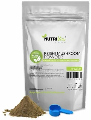 Nvs 100% Pure Reishi Mushroom Powder Detox Organic Grown Nongmo Usa Vegan Usp • $13.95