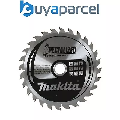 Makita SPECIALIZED B-09282 Plunge Cut Circular Saw Blade 165mm X 20mm For Wood • £28
