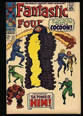 Fantastic Four #67 FN+ 6.5 1st Appearance HIM/Adam Warlock! Stan Lee! Marvel • $115