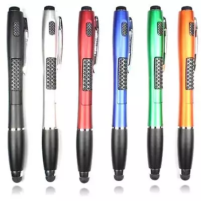 6X Universal 3-in-1 Touch Screen Stylus W/ Ballpoint Pen & LED Flashlight • $10.59