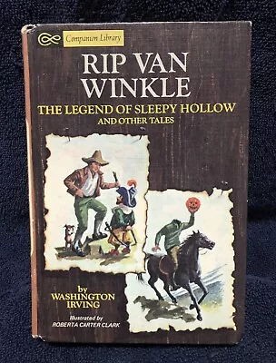 Rip Van Winkle Irving/ Toby Tyler Otis Companion Library 1967 Vintage Book HC • $5.50