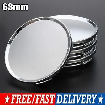 4Pcs 63mm Car Wheel Rims Center Hub Cap Caps Chrome No Badge Emblem Universal • $7.81