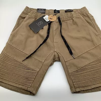 Cotton On Mens Denim Jogger Shorts Tan Size 34 NWT • $24.95