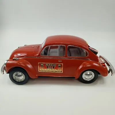 VTG 1970's VW Volkswagen Beetle Bug Red Jim Beam Whiskey Decanter • $60