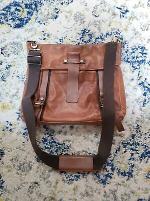  Marco Buggiani Women's Handbag Purse Brown Leather Shoulder Bag Satchel ITALY • $48