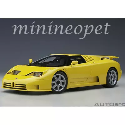 AUTOart 70918 BUGATTI EB110 SS 1/18 MODEL CAR GRIGIO BUGATTI / YELLOW • $207