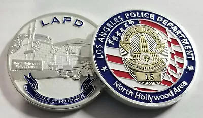 LAPD Los Angeles Police Department North Hollywood Area Coin From 2002 • $15.25