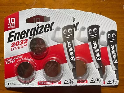 Energizer CR2032 Lithium 3V Coin Cell Battery Price Is For 9 Batteries (3 X Pack • $30