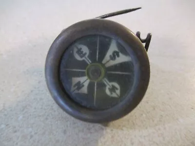 ANTIQUE 1930's Marbles Gladstone Mich. Brass Original Compass Lapel Pin Compass • $105
