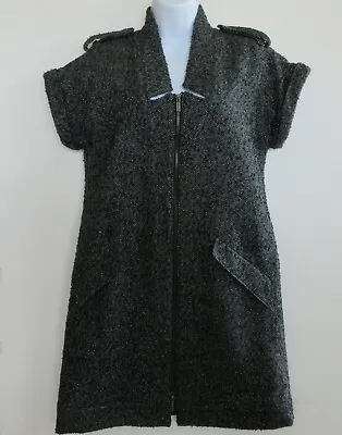 Viking Size M LARP Zip Tunic Gray Silver SCA Medieval Celtic Renaissance Dress • $24