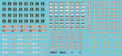 N Scale - Locomotive Labels Decal Set • $4