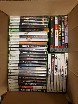 $13 • Buy 30 Microsoft Xbox 360 Empty Game Cases(GTA, Tekken Etc.) Extra PS3 Game Cases