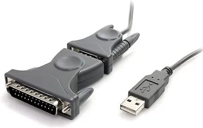 StarTech.com USB To Serial Adapter - 3 Ft / 1m - With DB9 To DB25 Pin Adapter - • £18.84