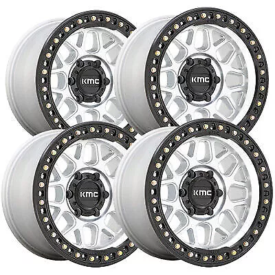 (Set Of 4) KMC KM549 GRS 18x8.5 6x5.5  +0mm Machined Wheels Rims 18  Inch • $1560