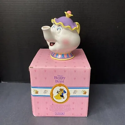 Beauty And The Beast Mrs Potts Bank Coin Schmid Disney Vintage • $59.82