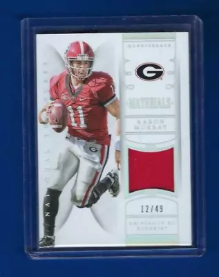 Aaron Murray 2015 Panini National Treasures Jersey Materials Georgia KC Chiefs • $24.99