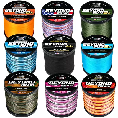  Beyond Braid Braided Fishing Line - Abrasion Resistant - No Stretch - Strong • $29.95