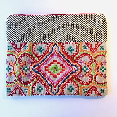 Dayaday Woman’s Colorful Moroccan Pattern Zippered Makeup Or Jewelry Pouch Bag • $18