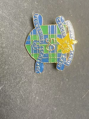 Marie Curie Cancer Care Flowering Of Scotland 50 Pin Lape Badge 🍷 • £2.50