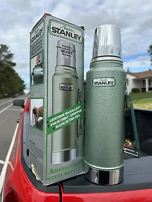 RARE! NEW In Box VINTAGE Aladdin STANLEY THERMOS Green 1 Quart • $2349