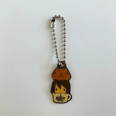 K-ON!! X Capybara-san Yui Hirasawa Metal Keychain Rare Anime Banpresto Japan • $15