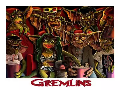 Gremlins By Mark Chilcott Ltd Edition X/50 Poster Print Mondo MINT Movie Art • $95