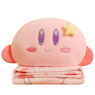 20 In. Kirby Adventure All Star Soft Stuffed Plush Pillow And Quilt Blanket Gift • $29.99
