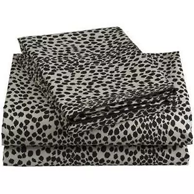 Michael Kors Denpasar  Standard Pillowcases Black White Leopard Print New • $89.99