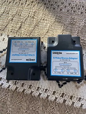 UniCom S-Video / Stereo Audio Extender Over Cat 5/6 Cable SVA-U501-VA • $30