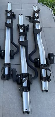 THULE ProRide598 3pack  -Silver Roof Top Upright Bike Carrier • $800