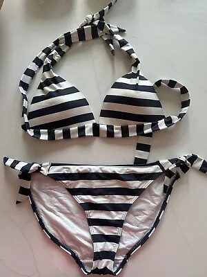 Fat Face Marine Bikini Size 14 • £15