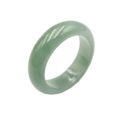 Mens Womens Natural Genuine Real Green Jade Band Ring Size 5-9 • £19.30