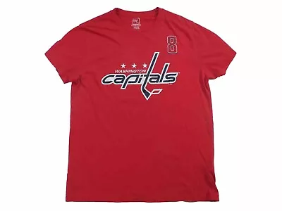 Pro Edge Alex Ovechkin Washington Capitals T Shirt Sz L LARGE Red NHL Hockey • $1.99