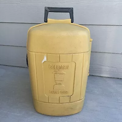 Vintage Coleman Yellow Gold Clamshell Case For Single Mantle Lantern 12 81 USA • $64.99