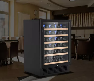 51 Bottles Wine Cooler 150-Liter Fridge With Wine Rack And Temperature Control • $699.99