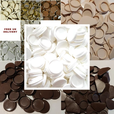 £4.19 • Buy 35mm Hinge Hole Cover Caps Plastic Kitchen Cabinet Cupboard Door Blanking Cap