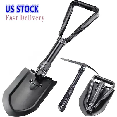 Folding Shovel Military Survival Style Entrenching Tool For Off Road Camping US • $12.34